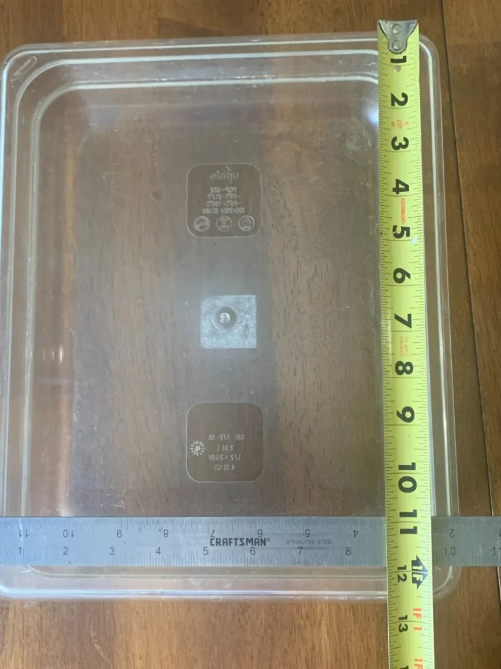 Characin / Update International Half-Size Polycarbonate Food Pan Container 2.5